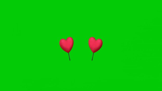 Animated heart headband accessory for romantic, Valentine's Day, and cute character customization.

