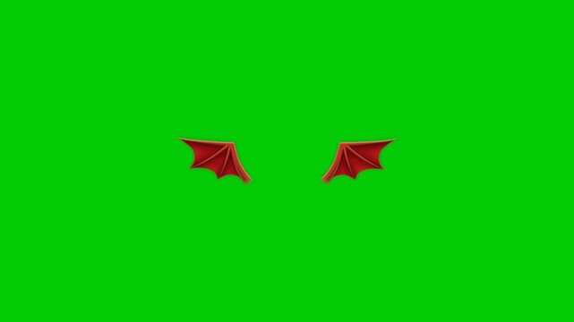 Animated bat wing headband accessory for Halloween, spooky, and fantasy character themes.
