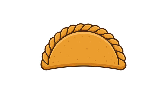 First Day of National Hispanic Heritage Month Empanada Food Vector Graphic