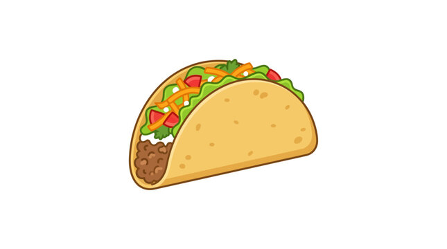 First Day of National Hispanic Heritage Month taco vector illustration