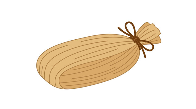First Day of National Hispanic Heritage Month simple tamale flat vector food
