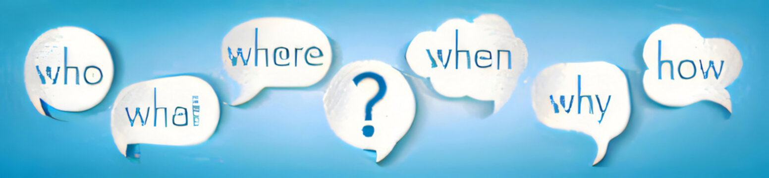 conceptual questions who what where when why how in clouds