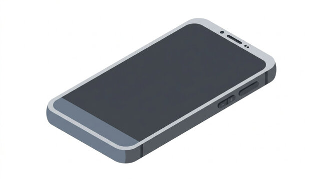 modern smartphone with sleek design black screen and metallic edges suitable for technology and communication themes
