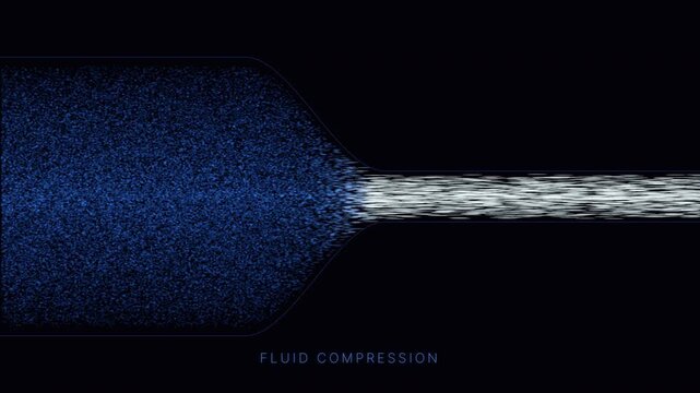 Bernoulli Pipe Constriction: Fluid speeding up and dropping in pressure as it passes through a narrow pipe