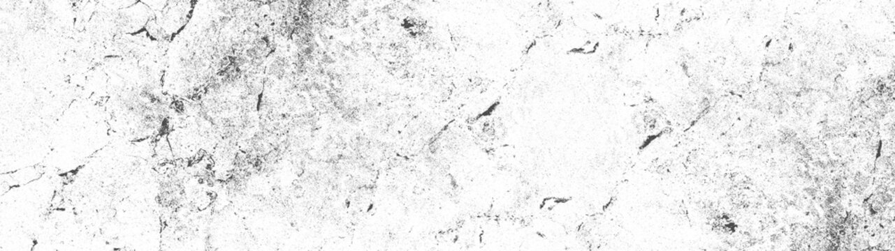 Monochrome distressed texture. black and white scratched, cracked grunge grainy urban banner panorama long. Dust overlay distress grainy grungy effect, isolated on transparent or white background png