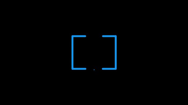 football var icon.animated yellow and blue var icon on a black screen perfect for completing your football videos