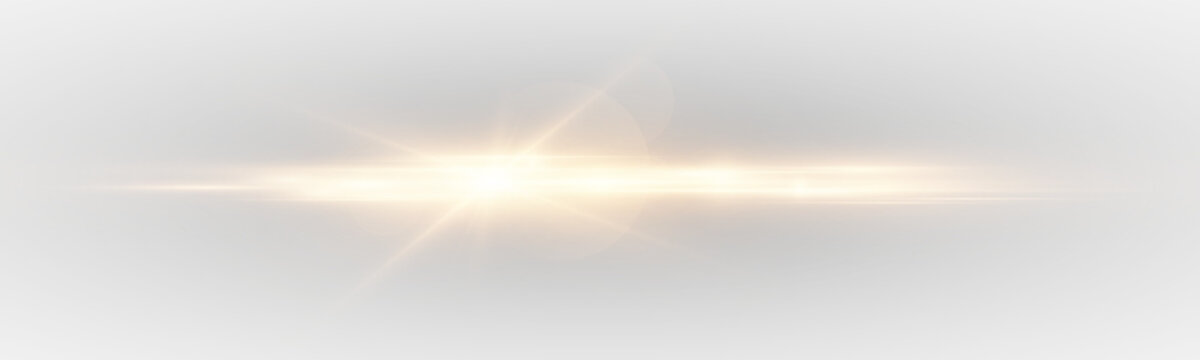 Brilliant Light Rays Burst. Sparkling Energy Glow.