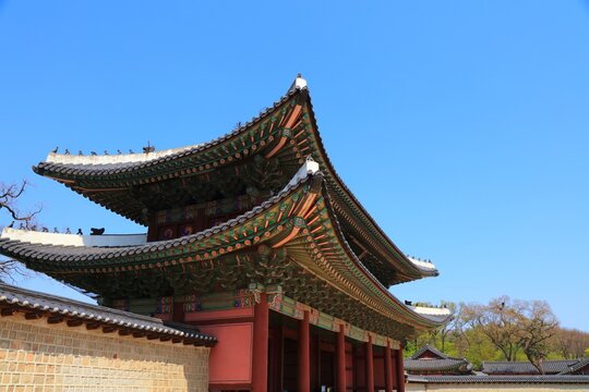 Seoul city tourist attraction in South Korea. Changdeokgung Palace, UNESCO World Heritage Site.