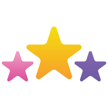 Gradient color illustration for Decoration Stars