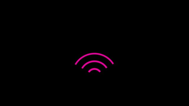 Wi-fi icon. Wifi symbol. Wireless internet connection sign.including Wifi signal symbols and an internet connection, that enable remote internet access.