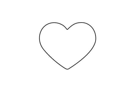 Heart Line Art Icon