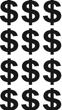 Dollar sign pattern.