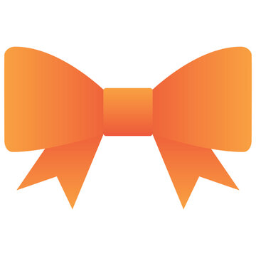 Gradient color illustration for Bow Ribbon