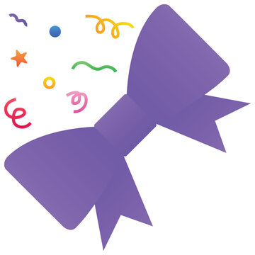 Gradient color illustration for Bow Confetti