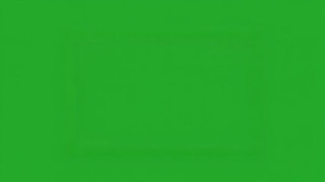 White Preview Frame Scaling on Green Screen Animation