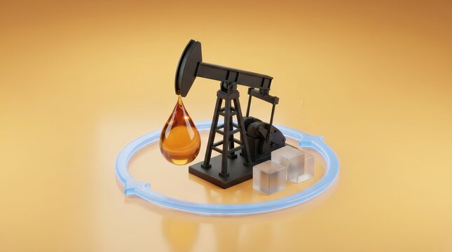 Crude oil market supply chain optimization and global energy resource trade rotation cycle.