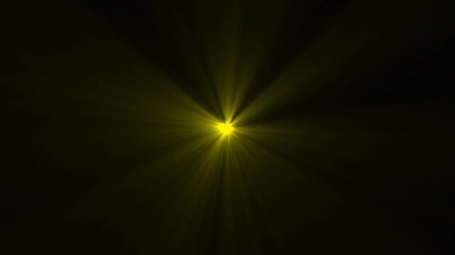 Growing Strokes Animation on Yellow neon with Smoke.