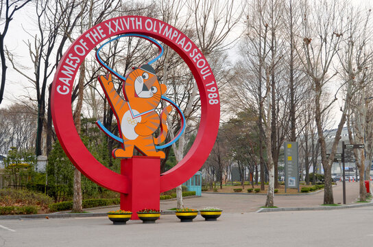 SEOUL SOUTH KOREA: The official mascot of the 1988 Summer Olympics in Seoul is Hodori, a friendly little Amur tiger. The name: Created from &ldquo;Ho&rdquo;, which means tiger in Korean, and &ldquo;dori&rdquo;  