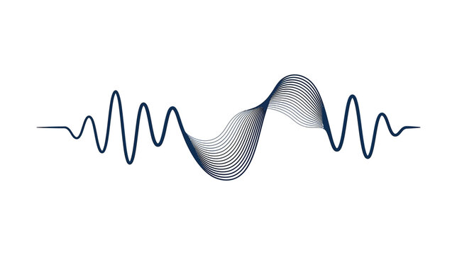 Abstract Sound Waveform Visualization