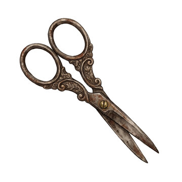 scissors isolated on white