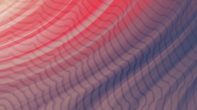 Abstract background with soft focus ripples in red and blue gradient. Gentle wave pattern with a sense of depth and movement, suitable for digital art and design projects.