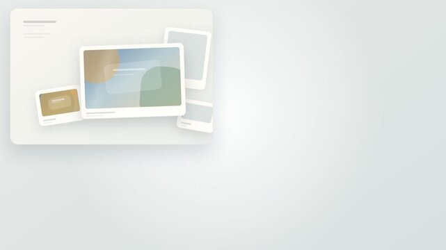 Digital Presentation Display with Photo Collage