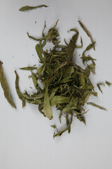 Dried Herb Leaves on White Background © DinhBaoTran