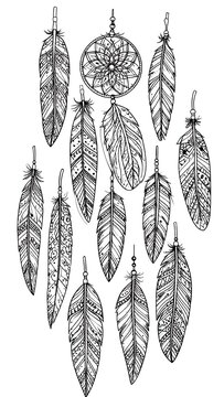 Dreamcatcher  Feathers.