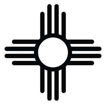 &ldquo;Zia sun symbol vector illustration representing culture, heritage, balance and harmony&rdquo;