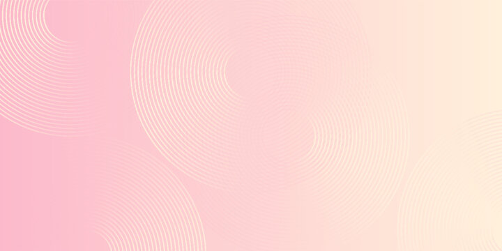 Abstract gradient white dan pink color whit circle background
