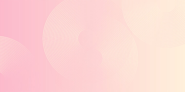 Abstract gradient white dan pink color whit circle background