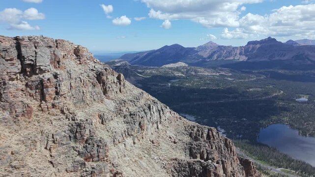 Bald Mountain Rocky Terrain Aerial View Aerial View