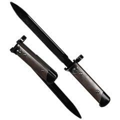 Naklejka premium Historic Carcano Folding Bayonet Knife with Steel Blade
