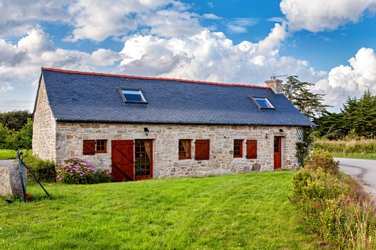 Historic stone house in Brittany
