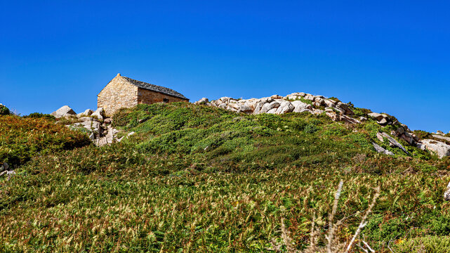 Historic stone house in Brittany
