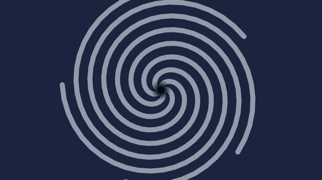 Hypnotic spiral motion background: abstract rotating vortex animation 4k