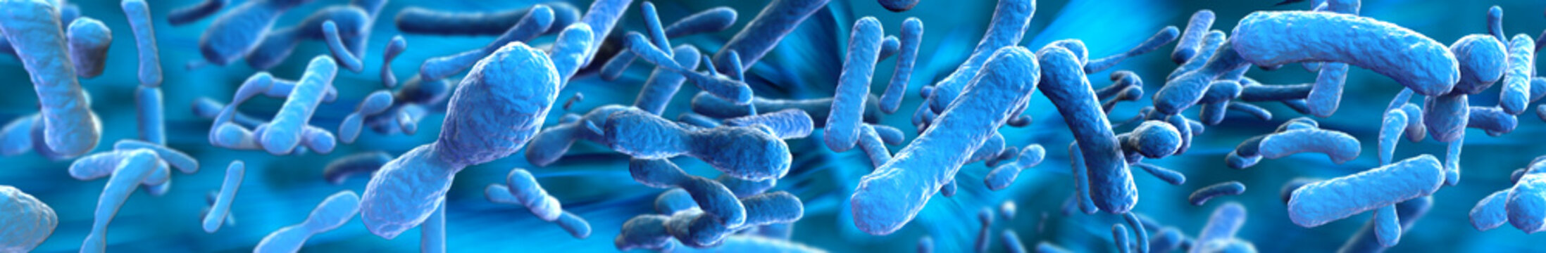 Microscopic bacteria. Streptococcus