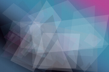 Fototapeta premium Abstract geometric polygons form a modern blue and purple gradient backdrop, creating a calm futuristic mood for technology, design, and marketing layouts.