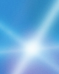 Fototapeta premium Soft blue gradient background with subtle light bloom and grain texture, offering clean copy space for web, branding, and presentation designs.