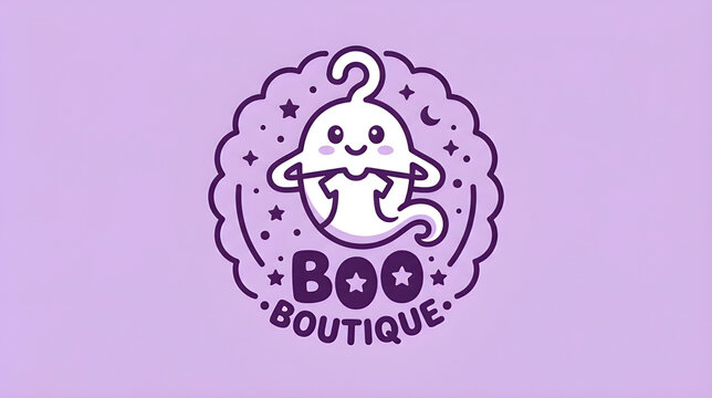 Cute Cute Ghost Clothes Hanger Boo Boutique Logo