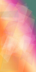 Obraz premium Abstract geometric background with soft pink, orange, and pastel gradients, creating a calm modern mood for banners, presentations, and marketing layouts.