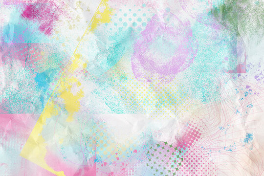 hand drawn abstract grunge  background