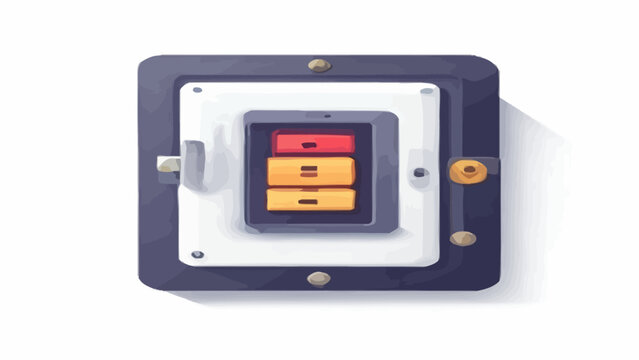 Electrical circuit breaker box with master switch design.