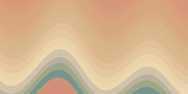 Soft wavy pastel gradient background in peach, beige, and mint green with a calm, minimal mood, ideal for wellness branding, seasonal promotions, and UI backdrops.
