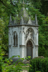 Obraz premium Friedhof, Grabstein, Statue 