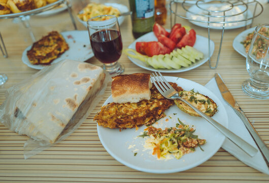 Meal in an Armenian home