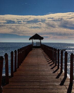 pier at sunset