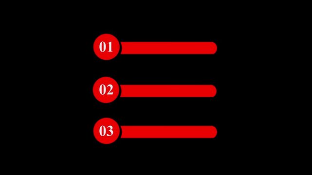 Question and test menu choice quiz show question and answers with option. Quiz Animation with option selection on black background.  test menu choice quiz show question and answers with option.