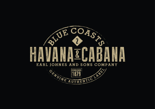 Vintage Western Typography Logo Design