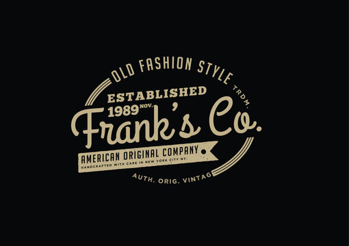 Vintage Corporate Logo Typography Design